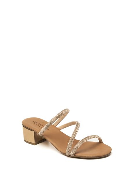 Champagne strip sandal VINCENT VEGA | PS408STRIP-CHAMPAGNE